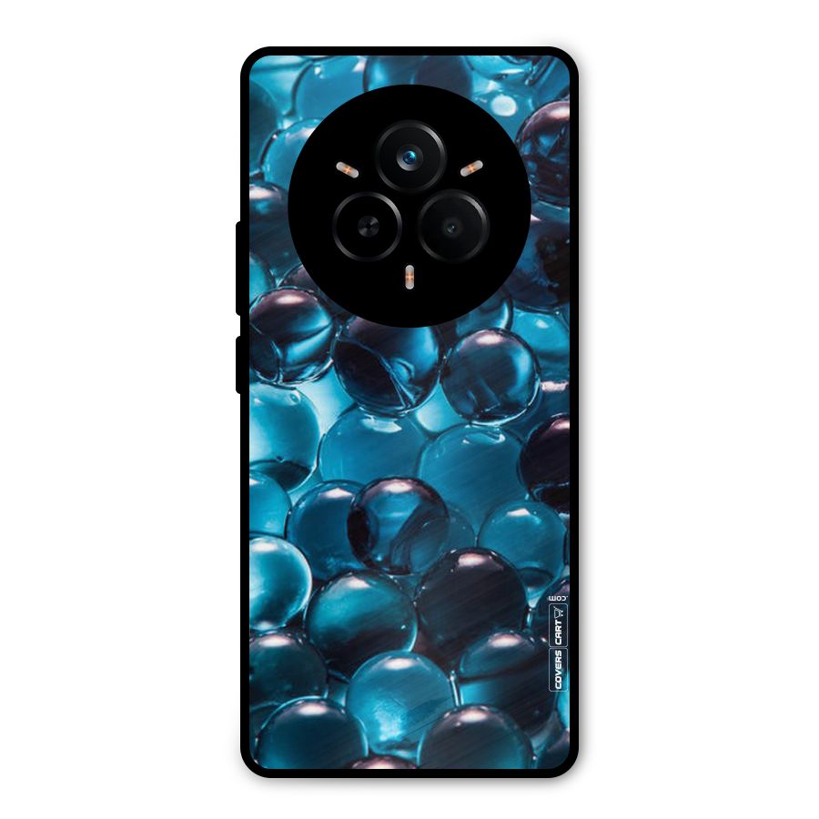 Blue Abstract Balls Metal Back Case for Realme 14 Pro