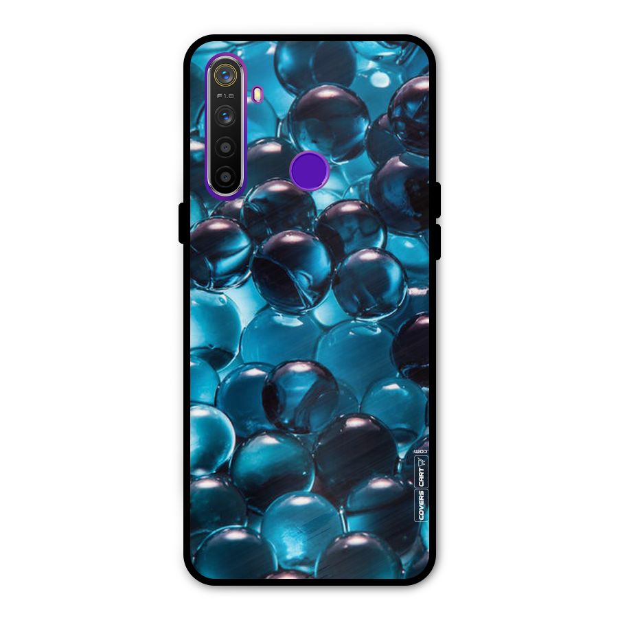 Blue Abstract Balls Metal Back Case for Realme 5