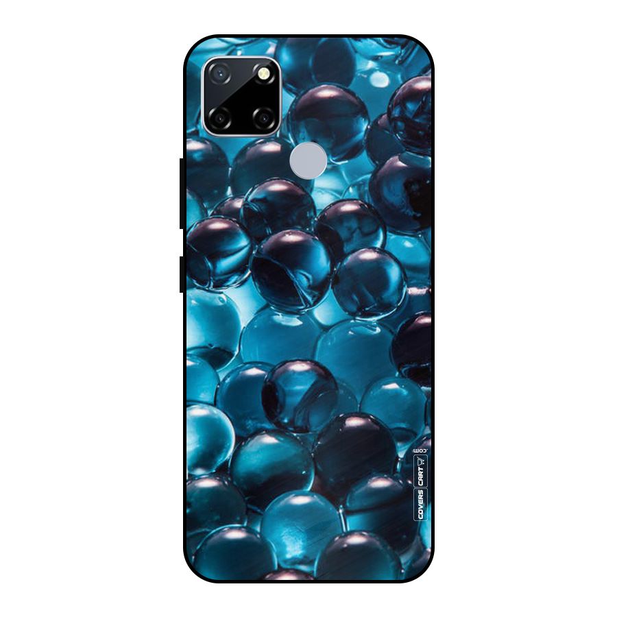 Blue Abstract Balls Metal Back Case for Realme Narzo 20