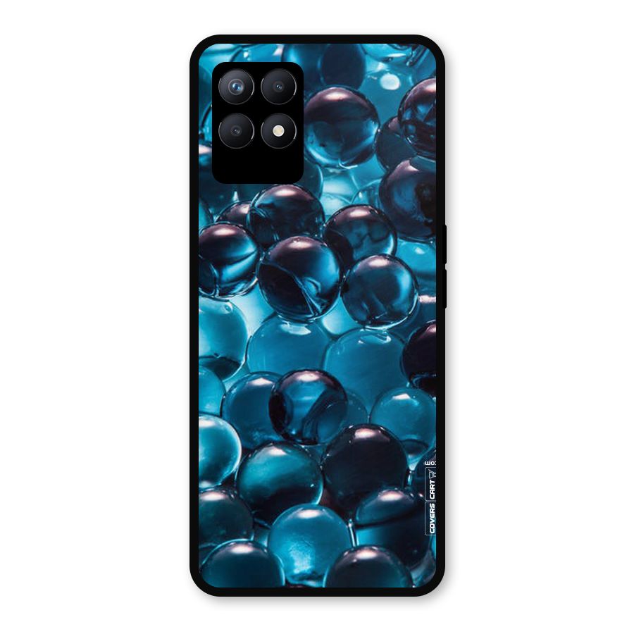 Blue Abstract Balls Metal Back Case for Realme Narzo 50