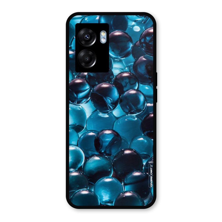 Blue Abstract Balls Metal Back Case for Realme Narzo 50 5G