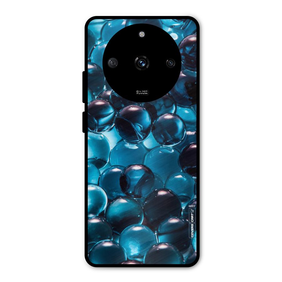 Blue Abstract Balls Metal Back Case for Realme Narzo 60 5G