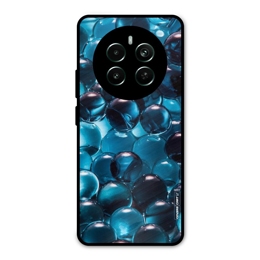 Blue Abstract Balls Metal Back Case for Realme Narzo 70 Pro