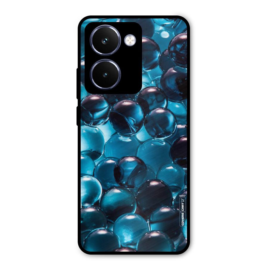 Blue Abstract Balls Metal Back Case for Realme P3 Ultra