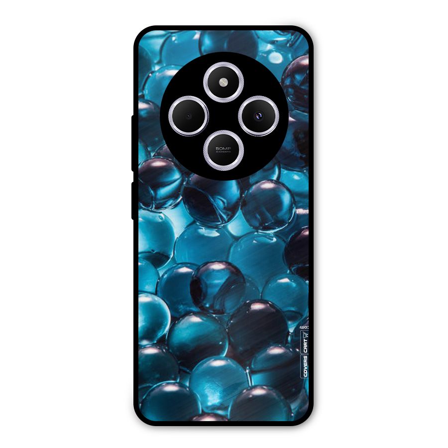 Blue Abstract Balls Metal Back Case for Redmi 14C