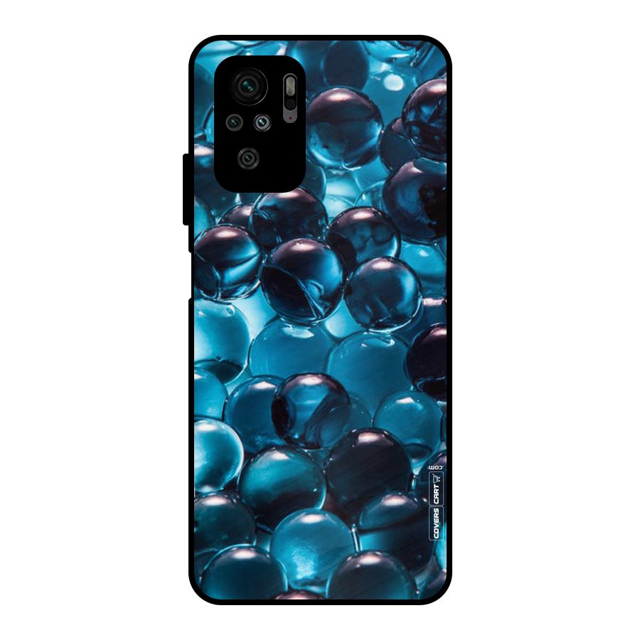 Blue Abstract Balls Metal Back Case for Redmi Note 10S