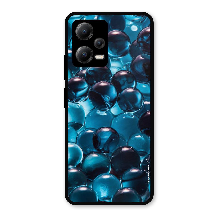 Blue Abstract Balls Metal Back Case for Redmi Note 12 5G