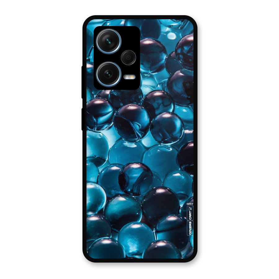 Blue Abstract Balls Metal Back Case for Redmi Note 12 Pro Plus 5G