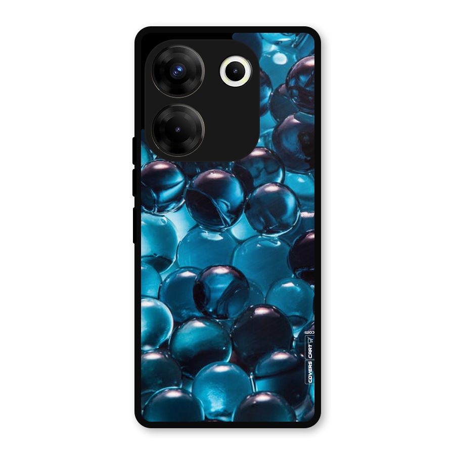 Blue Abstract Balls Metal Back Case for Tecno Camon 20