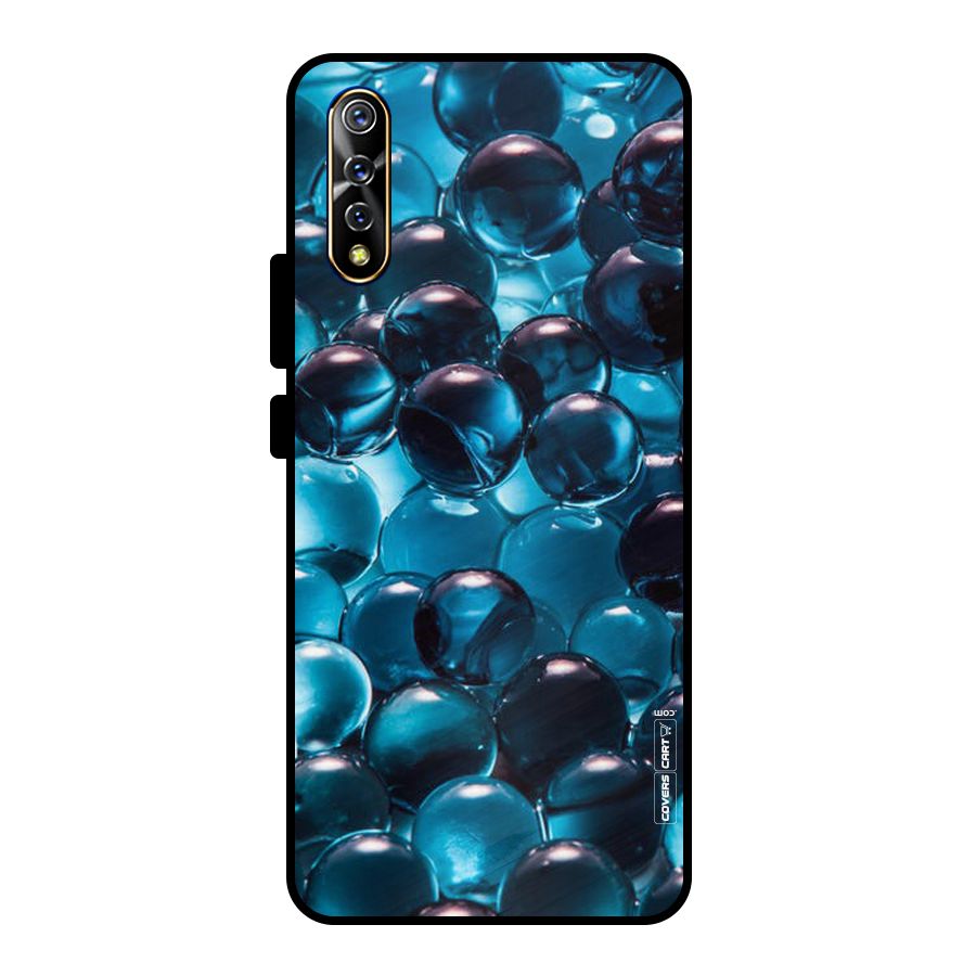 Blue Abstract Balls Metal Back Case for Vivo S1