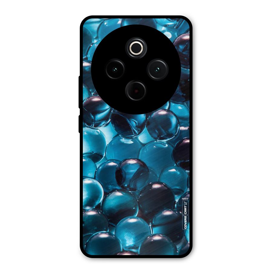 Blue Abstract Balls Metal Back Case for Vivo T4