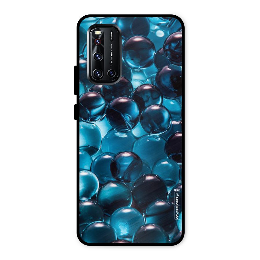 Blue Abstract Balls Metal Back Case for Vivo V19