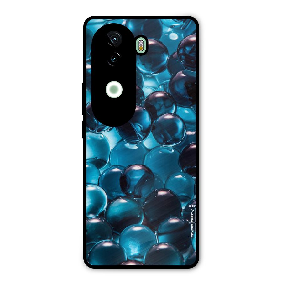 Blue Abstract Balls Metal Back Case for Vivo V40e
