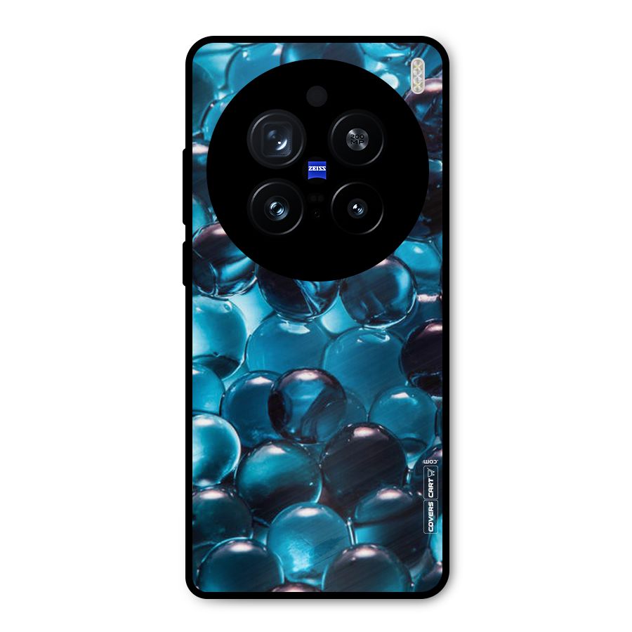 Blue Abstract Balls Metal Back Case for Vivo X200 Pro