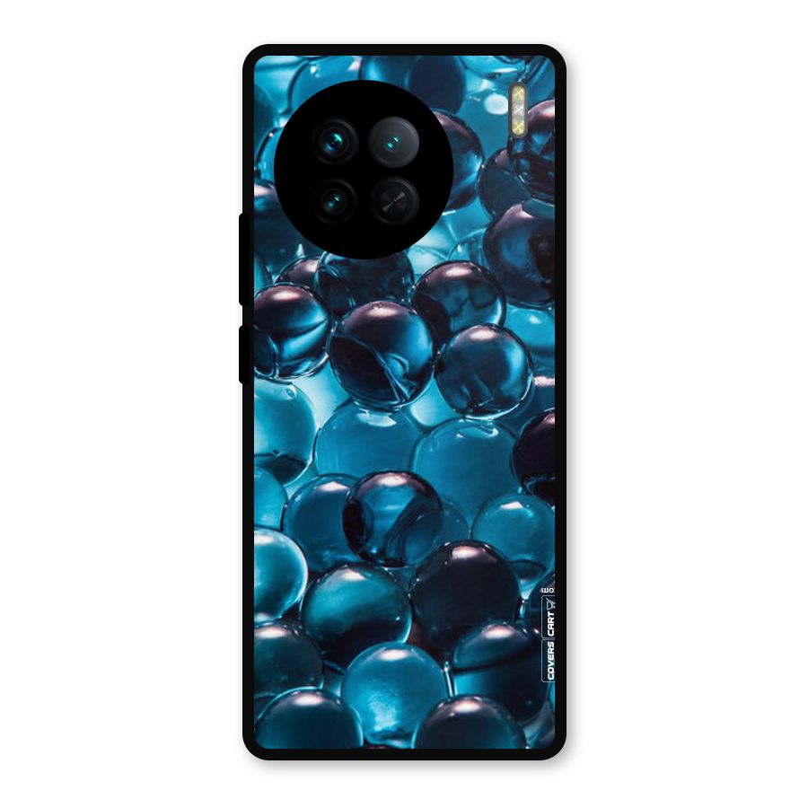 Blue Abstract Balls Metal Back Case for Vivo X90