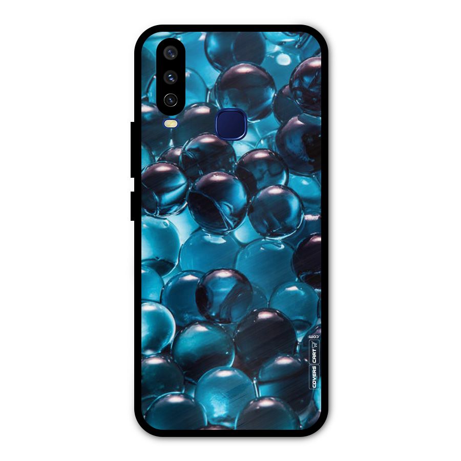 Blue Abstract Balls Metal Back Case for Vivo Y12