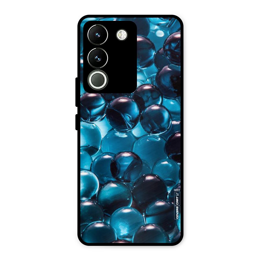 Blue Abstract Balls Metal Back Case for Vivo Y200