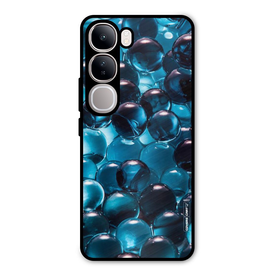 Blue Abstract Balls Metal Back Case for Vivo Y300