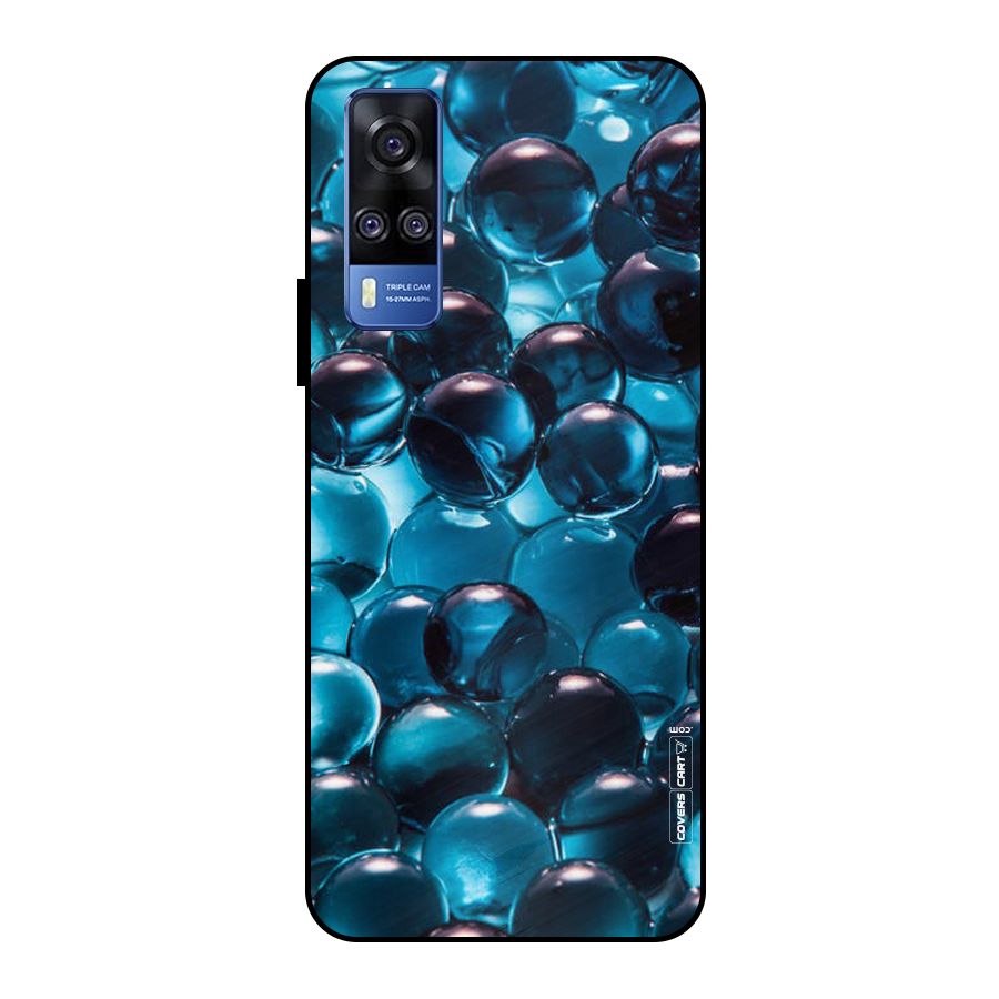 Blue Abstract Balls Metal Back Case for Vivo Y51