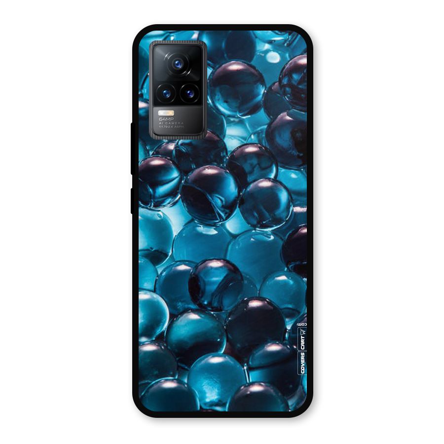 Blue Abstract Balls Metal Back Case for Vivo Y73