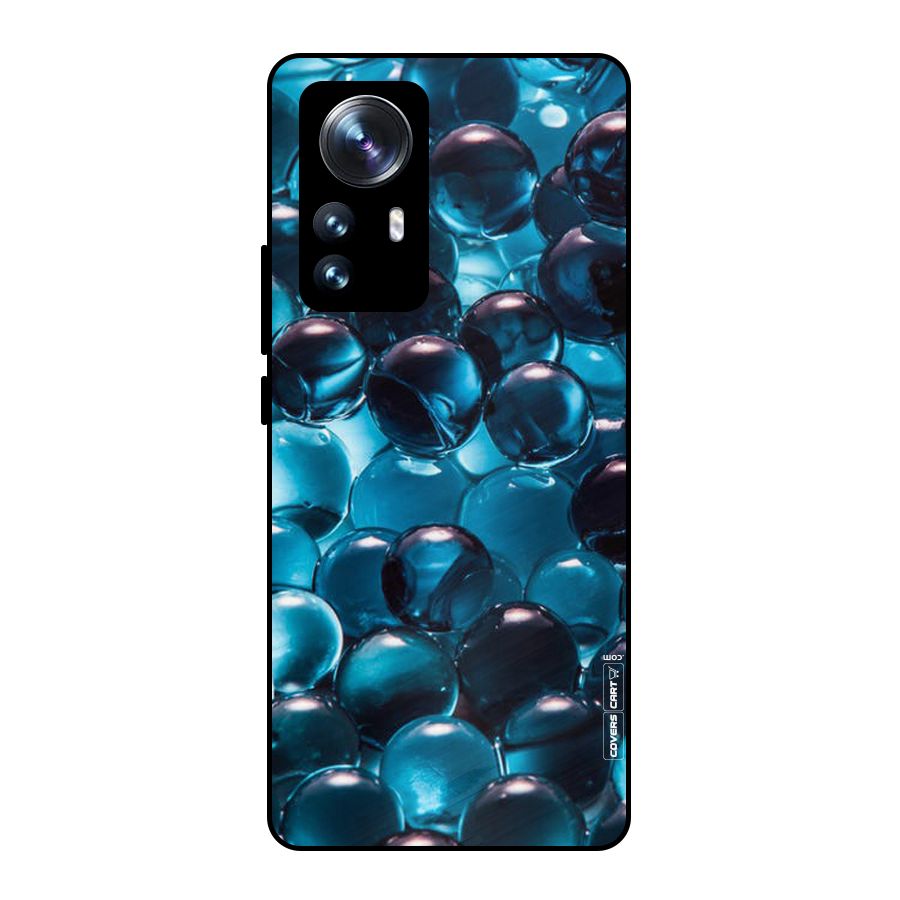 Blue Abstract Balls Metal Back Case for Xiaomi 12 Pro