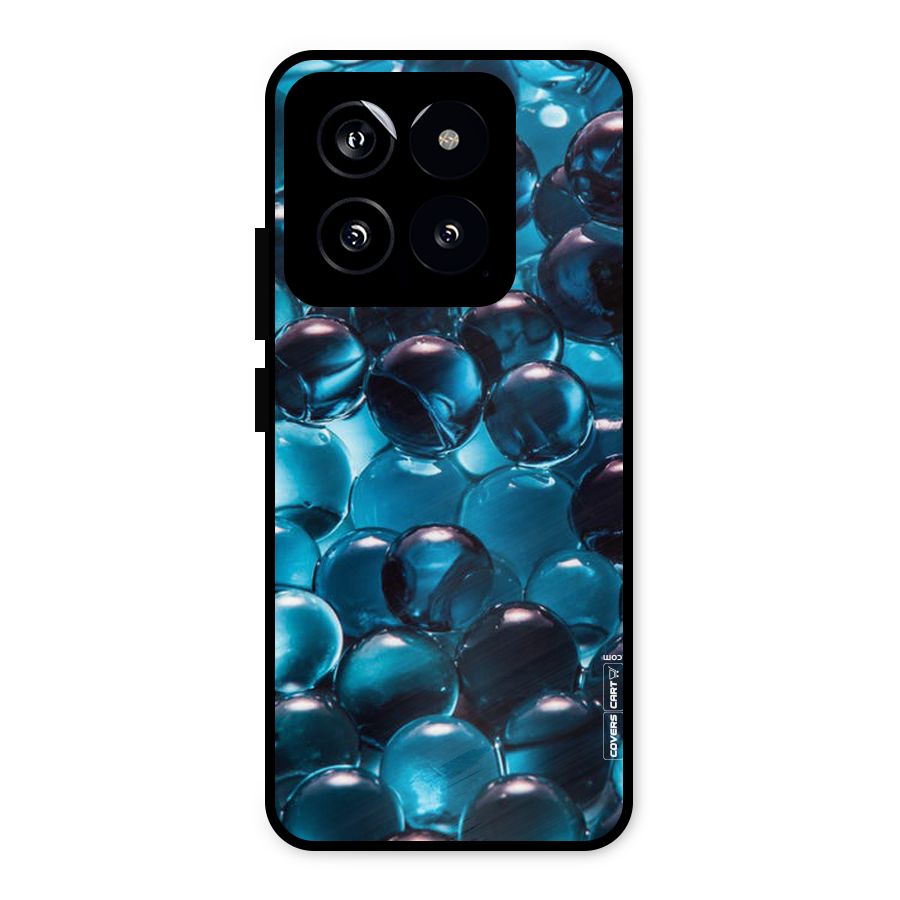 Blue Abstract Balls Metal Back Case for Xiaomi 14