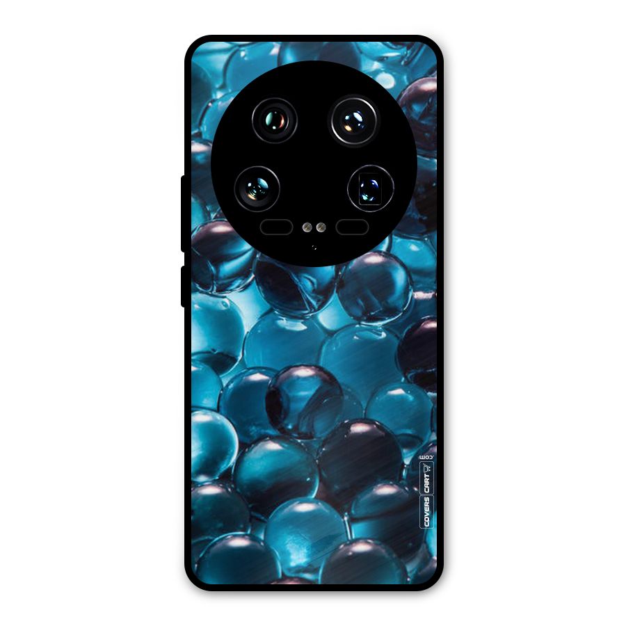 Blue Abstract Balls Metal Back Case for Xiaomi 14 Ultra