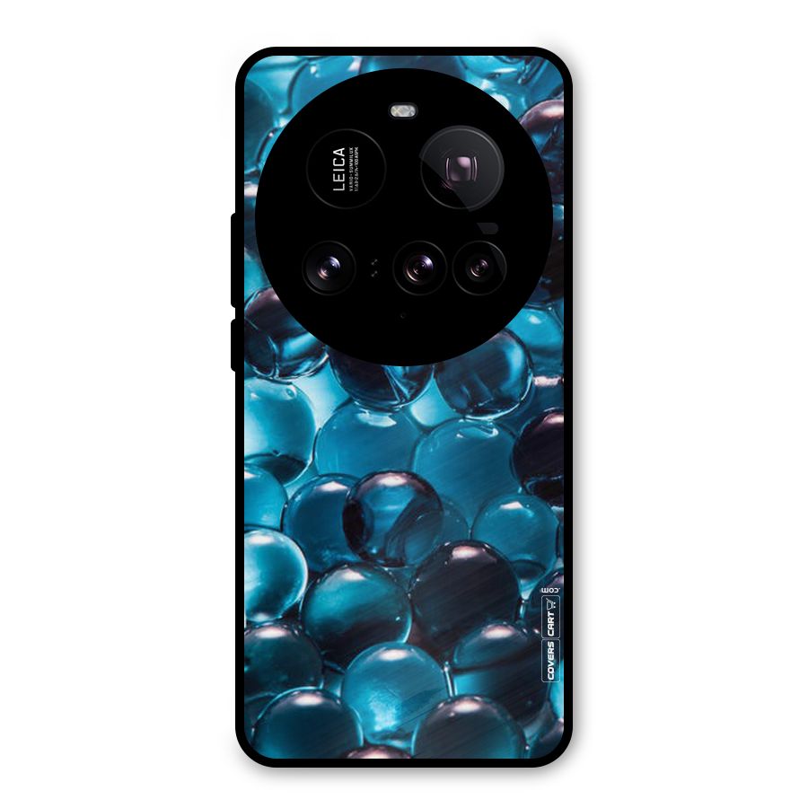 Blue Abstract Balls Metal Back Case for Xiaomi 15 Ultra