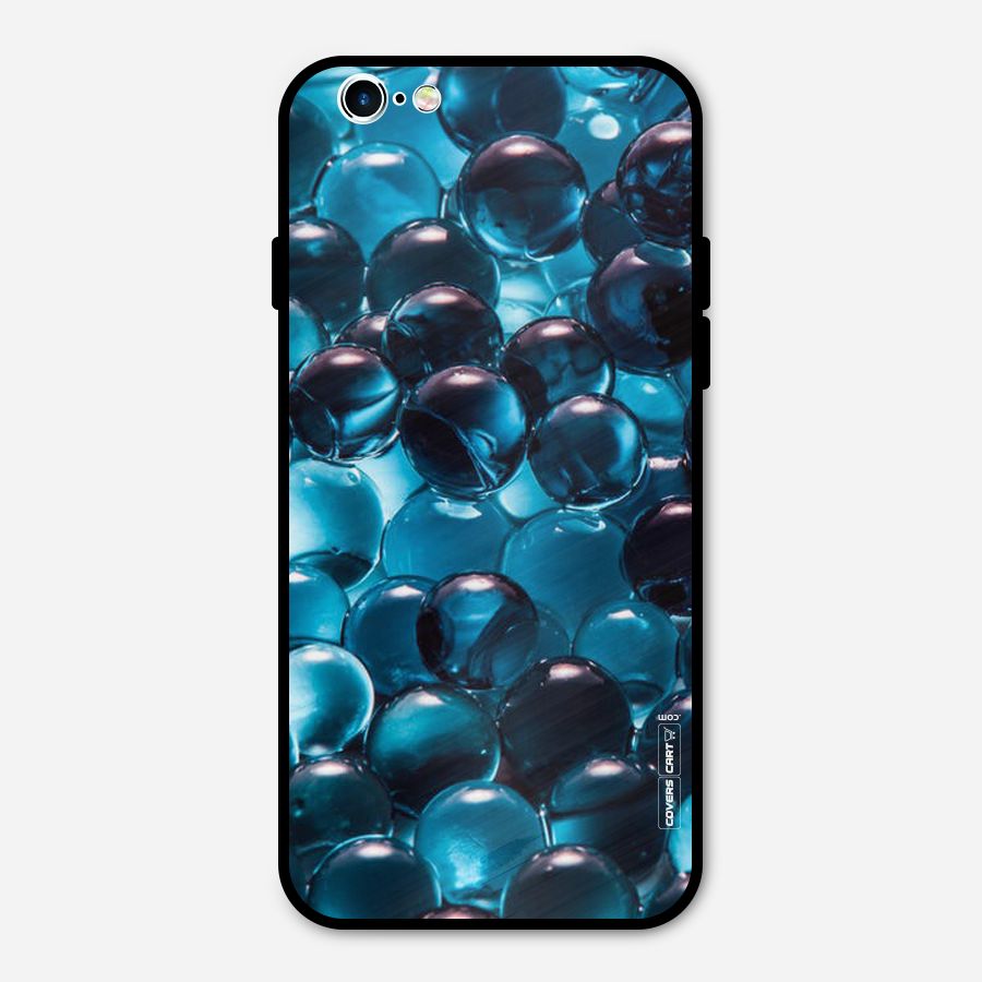 Blue Abstract Balls Metal Back Case for iPhone 6 6s