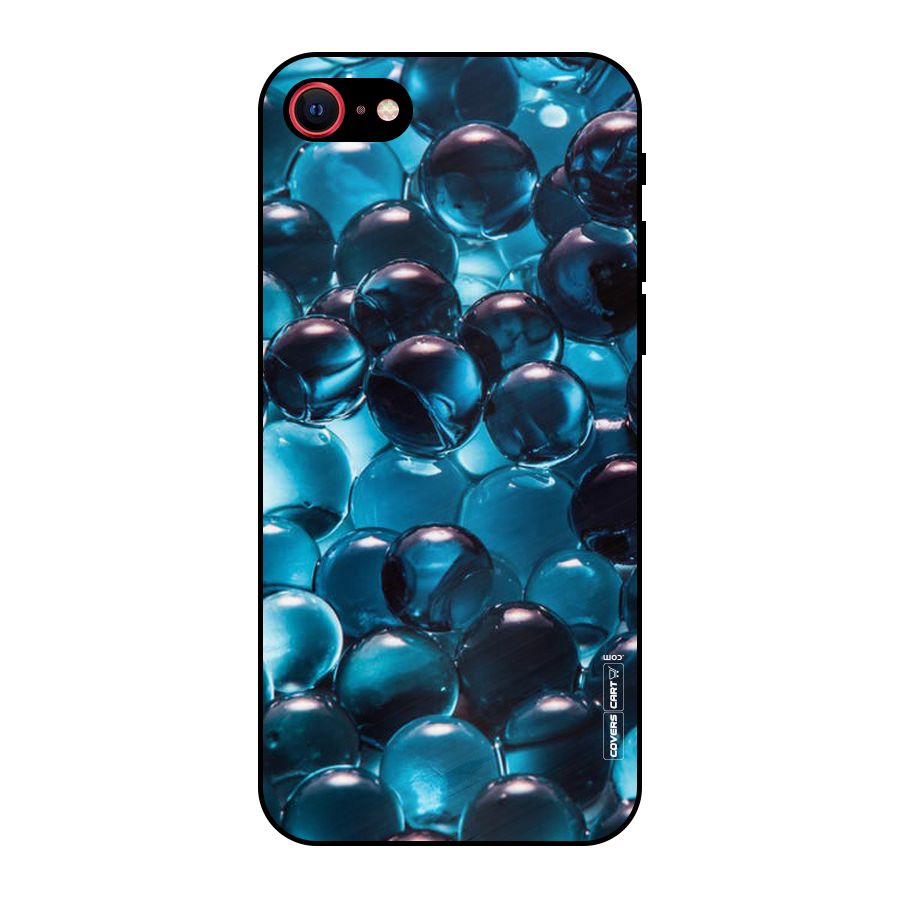 Blue Abstract Balls Metal Back Case for iPhone 7
