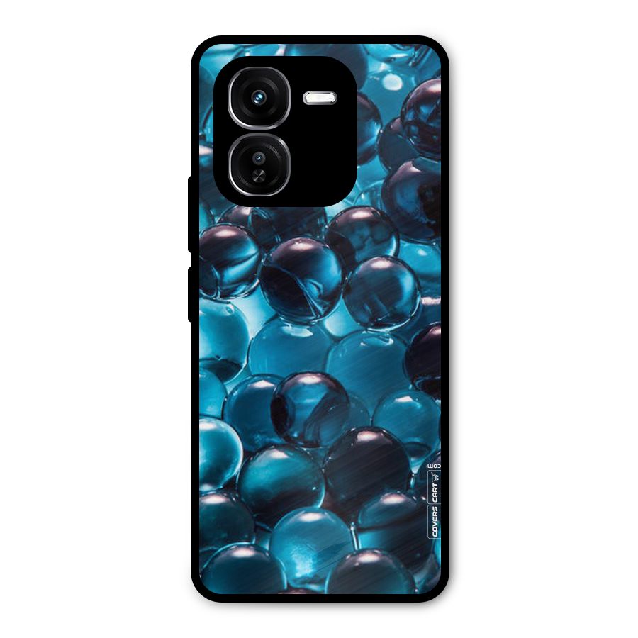 Blue Abstract Balls Metal Back Case for iQOO Z9x
