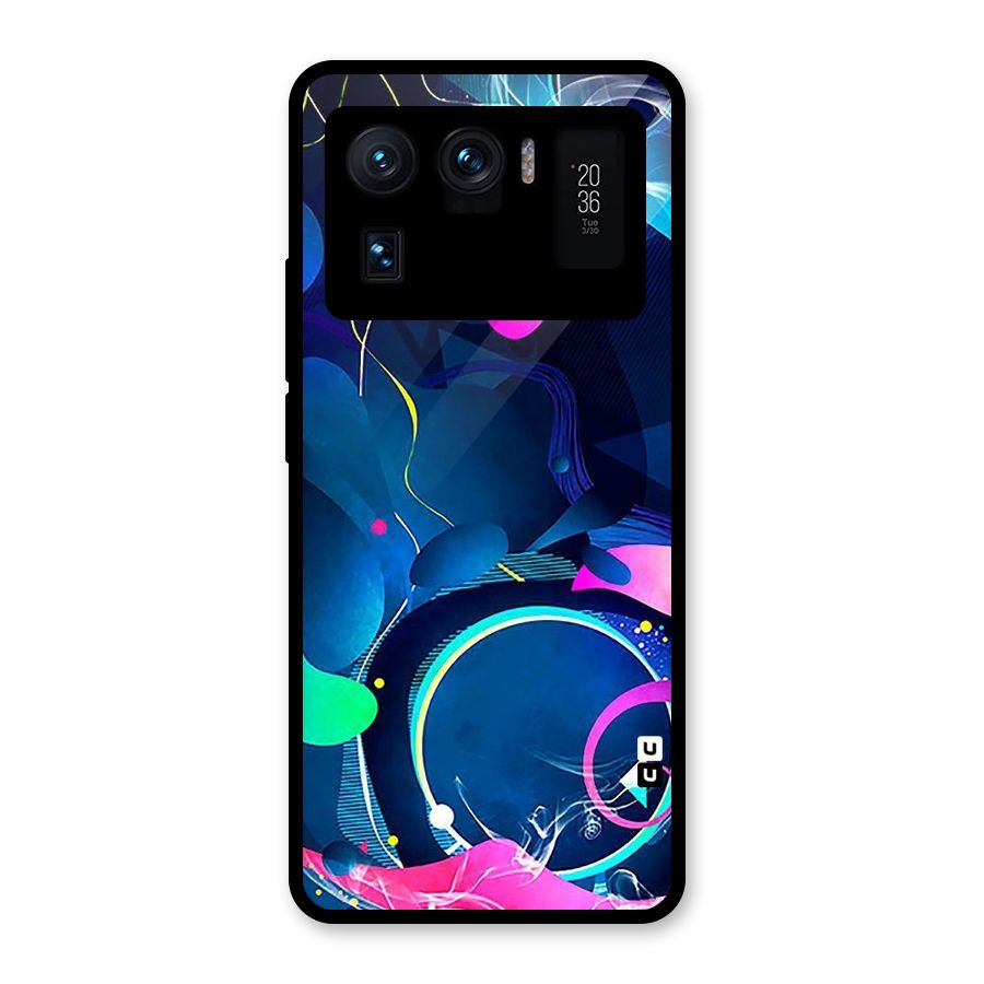 Blue Circle Flow Glass Back Case for Mi 11 Ultra