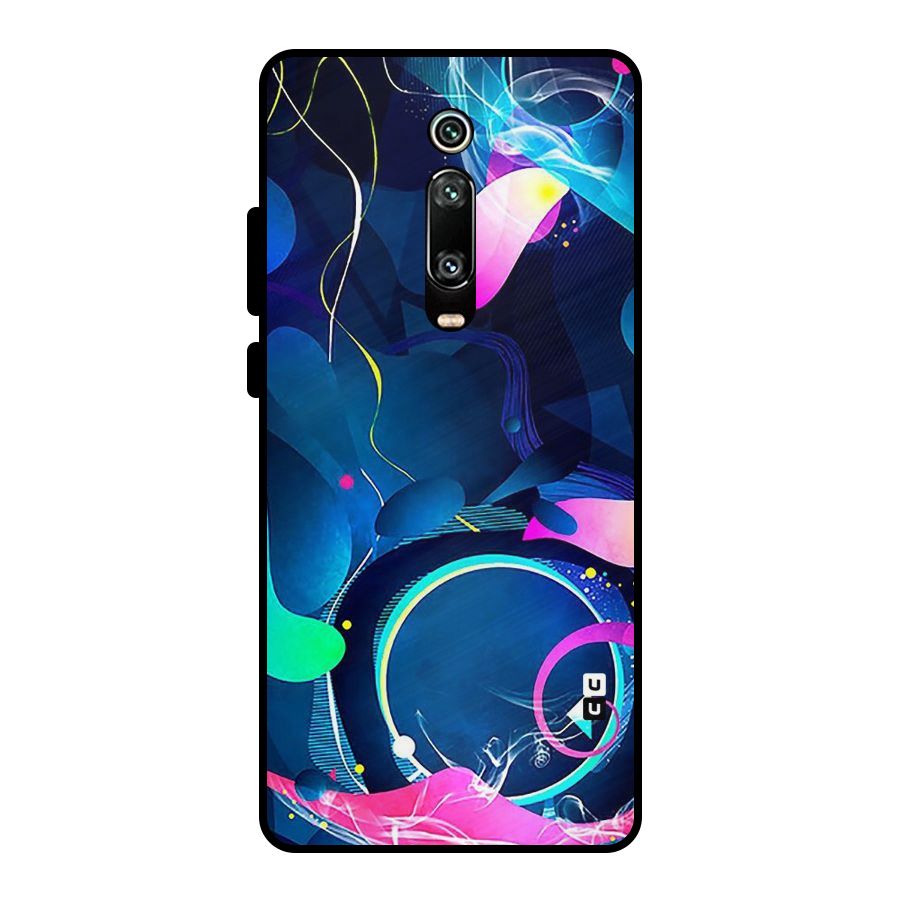 Blue Circle Flow Metal Back Case for Redmi K20