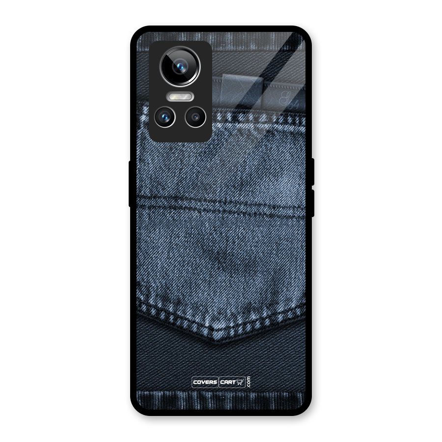 Blue Denim Glass Back Case for Realme GT Neo 3