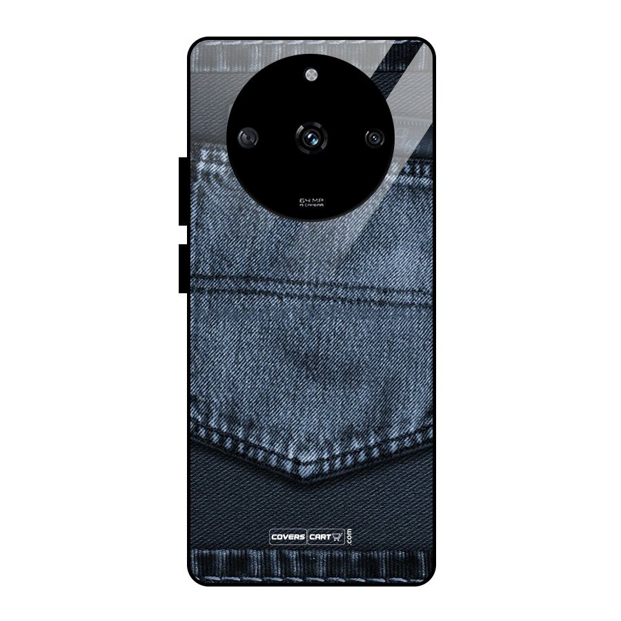 Blue Denim Glass Back Case for Realme Narzo 60 5G