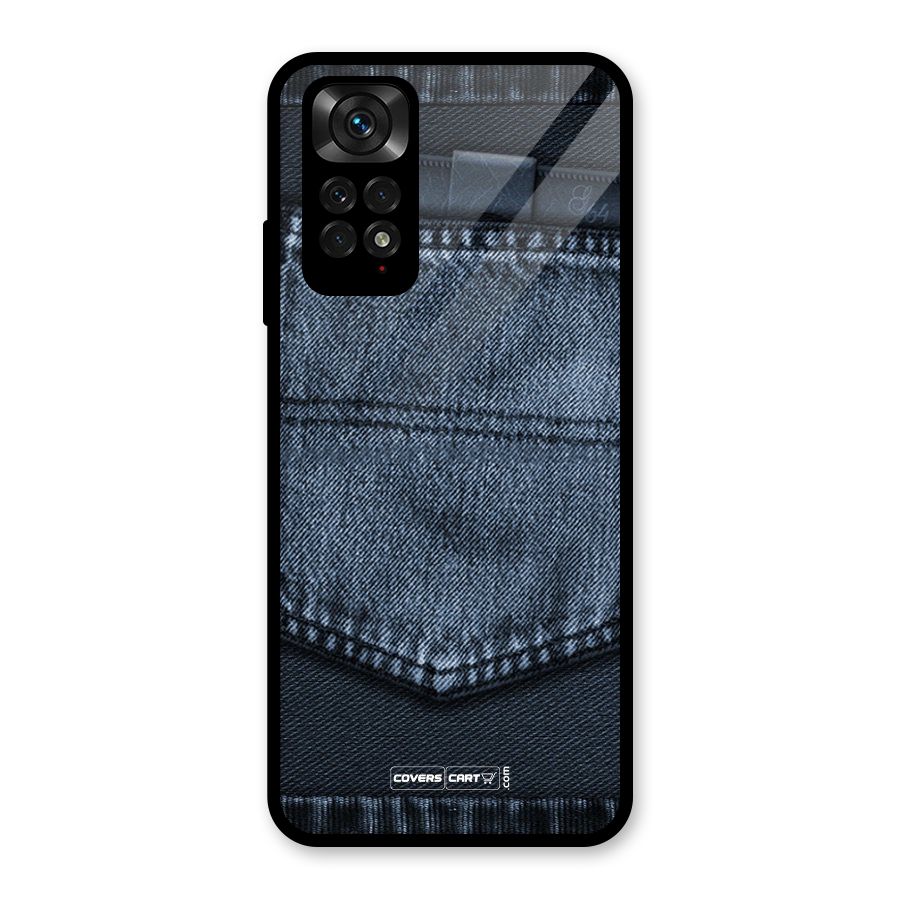 Blue Denim Glass Back Case for Redmi Note 11S