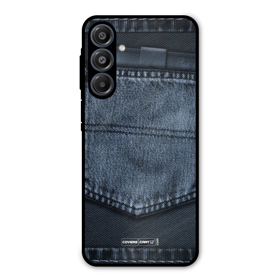 Blue Denim Metal Back Case for Galaxy A16 5G