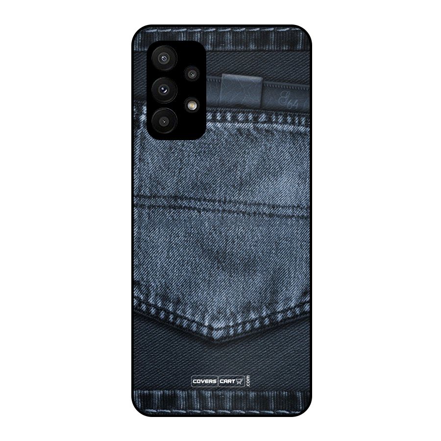 Blue Denim Metal Back Case for Galaxy A23