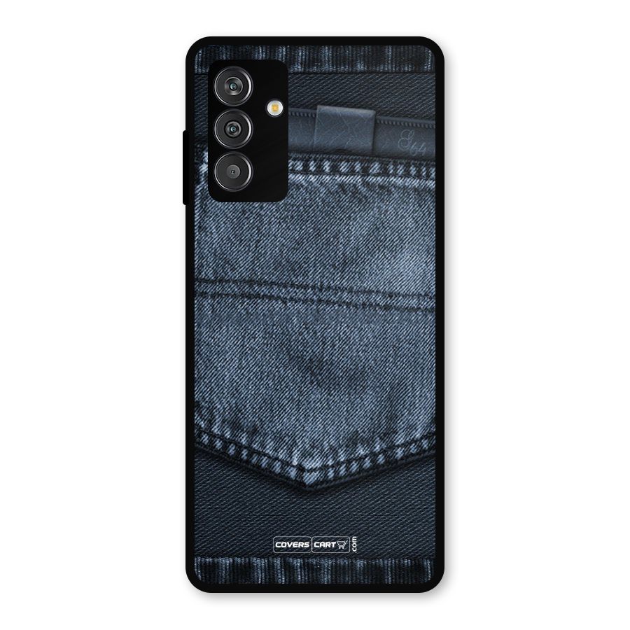 Blue Denim Metal Back Case for Galaxy F13