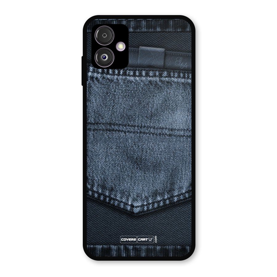 Blue Denim Metal Back Case for Galaxy F14