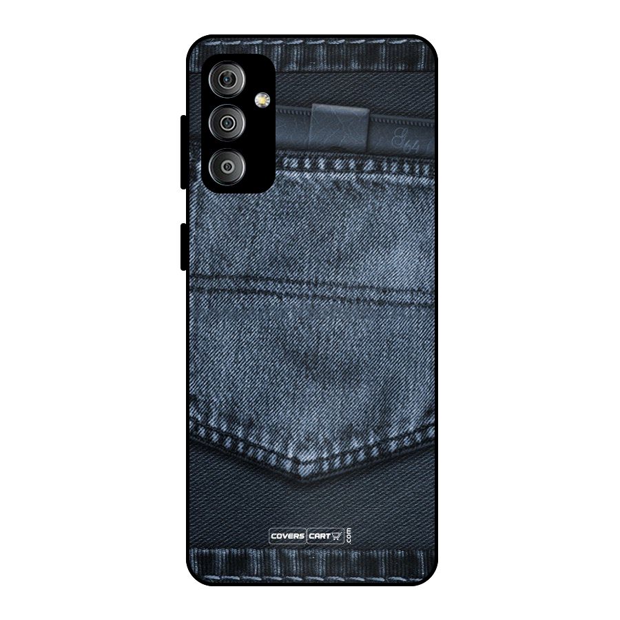 Blue Denim Metal Back Case for Galaxy F23