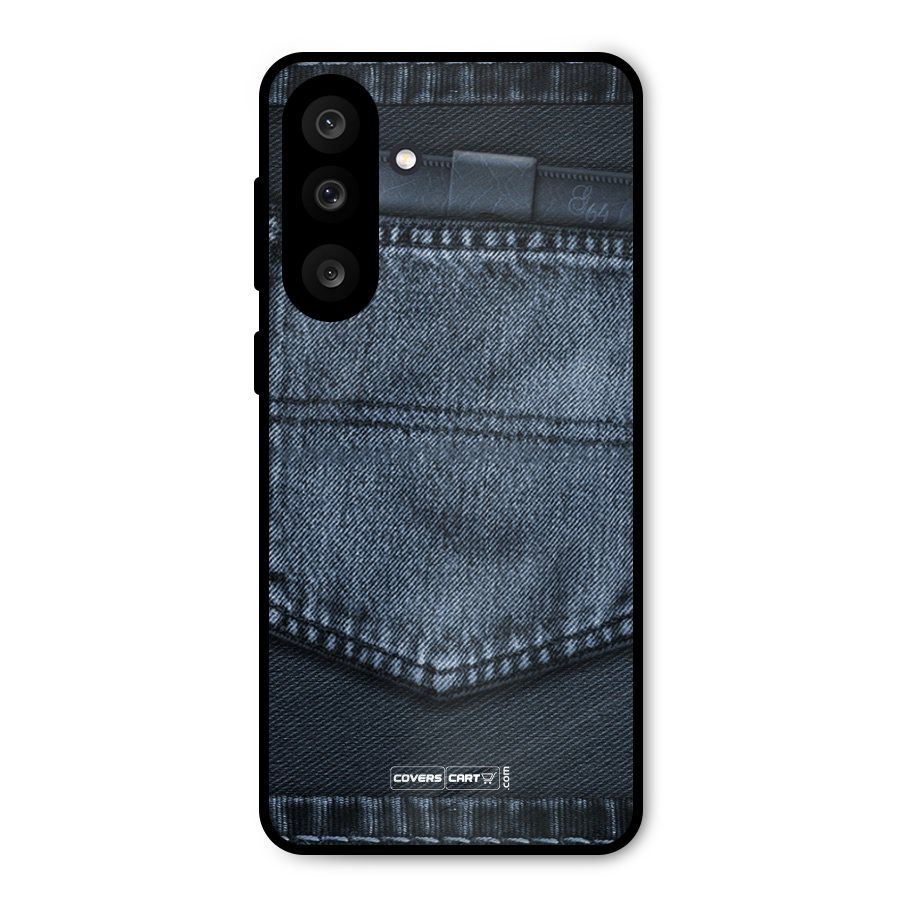 Blue Denim Metal Back Case for Galaxy M56