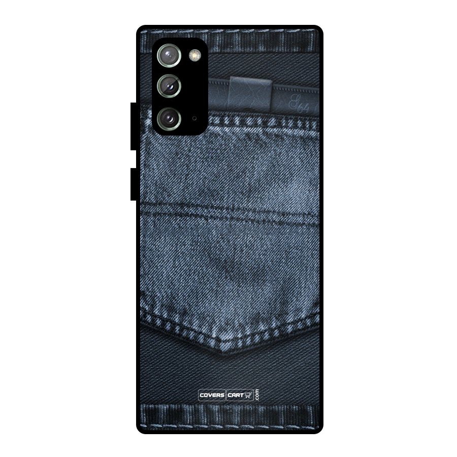 Blue Denim Metal Back Case for Galaxy Note 20