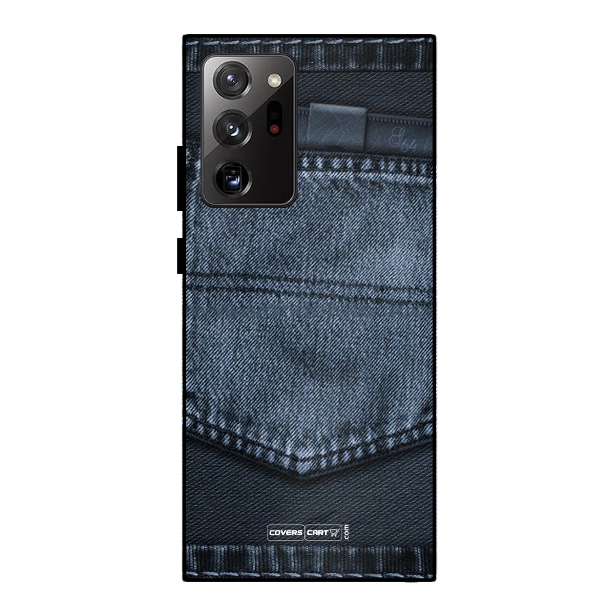 Blue Denim Metal Back Case for Galaxy Note 20 Ultra 5G