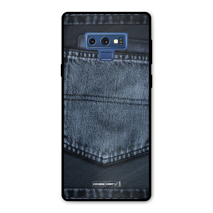 Blue Denim Metal Back Case for Galaxy Note 9