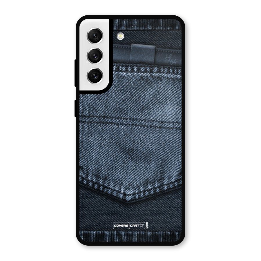 Blue Denim Metal Back Case for Galaxy S21 FE 5G