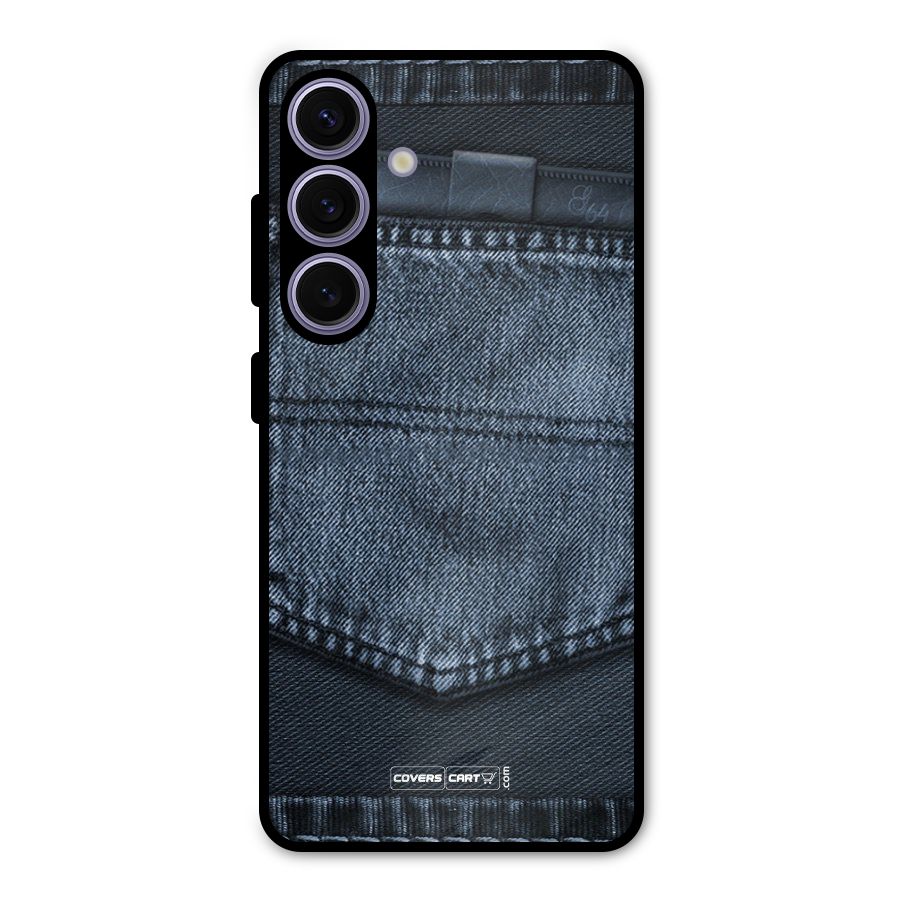 Blue Denim Metal Back Case for Galaxy S24