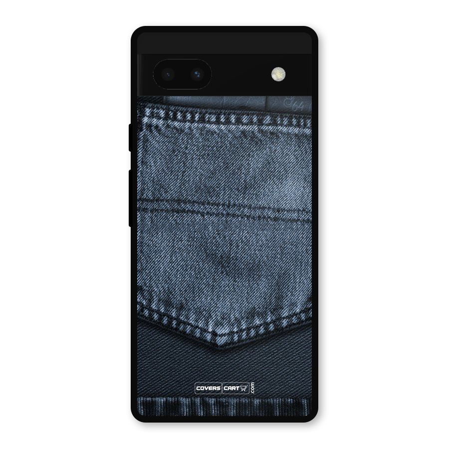 Blue Denim Metal Back Case for Google Pixel 6a