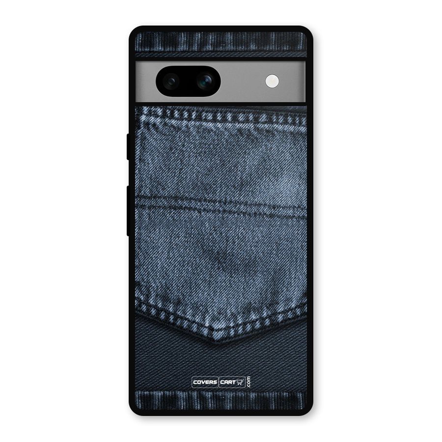Blue Denim Metal Back Case for Google Pixel 7a
