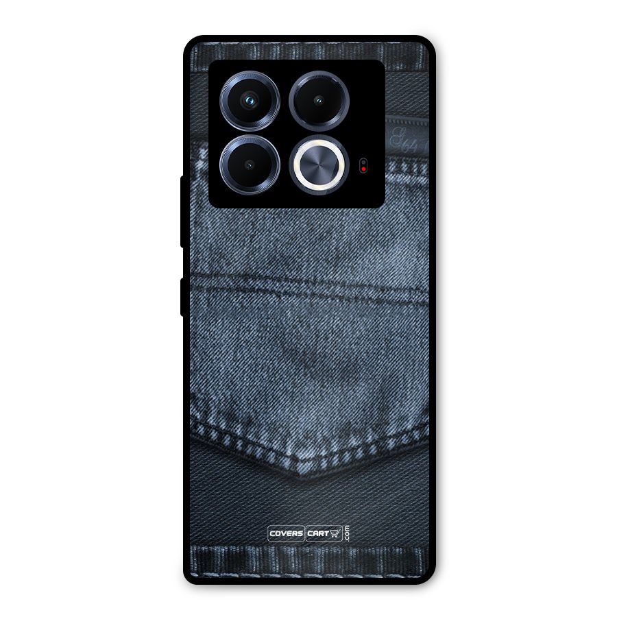 Blue Denim Metal Back Case for Infinix Note 40 5G